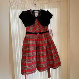 Plaid dress size 4 child